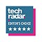 TechRadar, Editor's Choice logo.